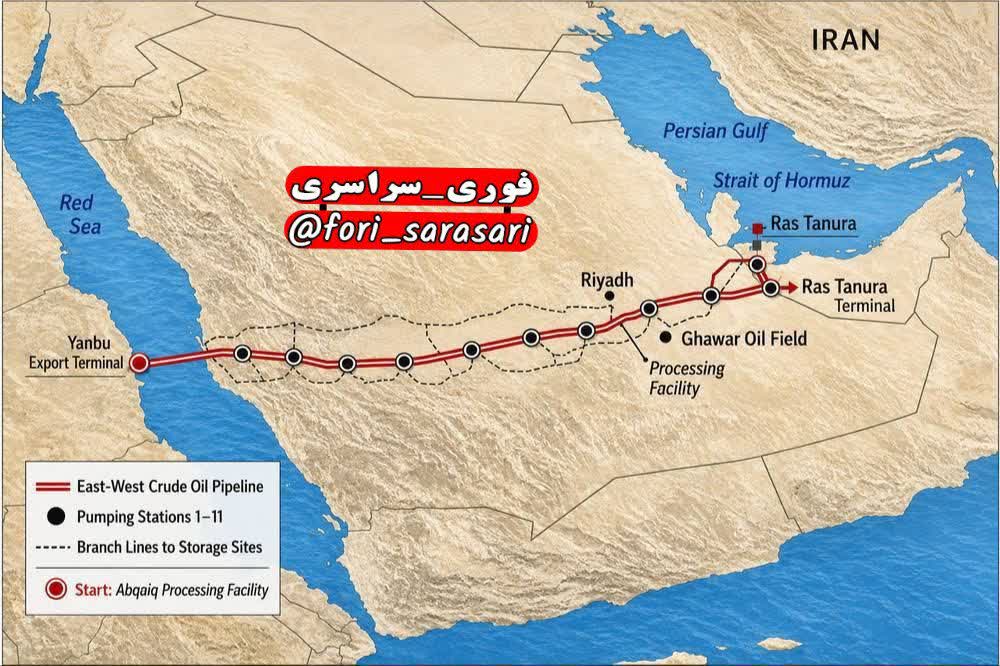 تهدید جدی مسیر صادرات نفت عربستان توسط یمن تهدید جدی مسیر صادرات نفت عربستان توسط یمن